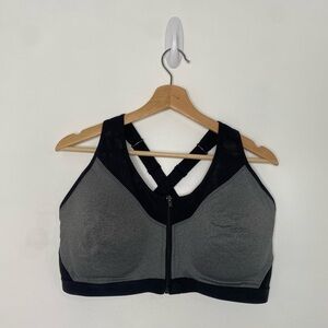 Avia Front Zip Sports Bra, Size XXXL (D-DD)